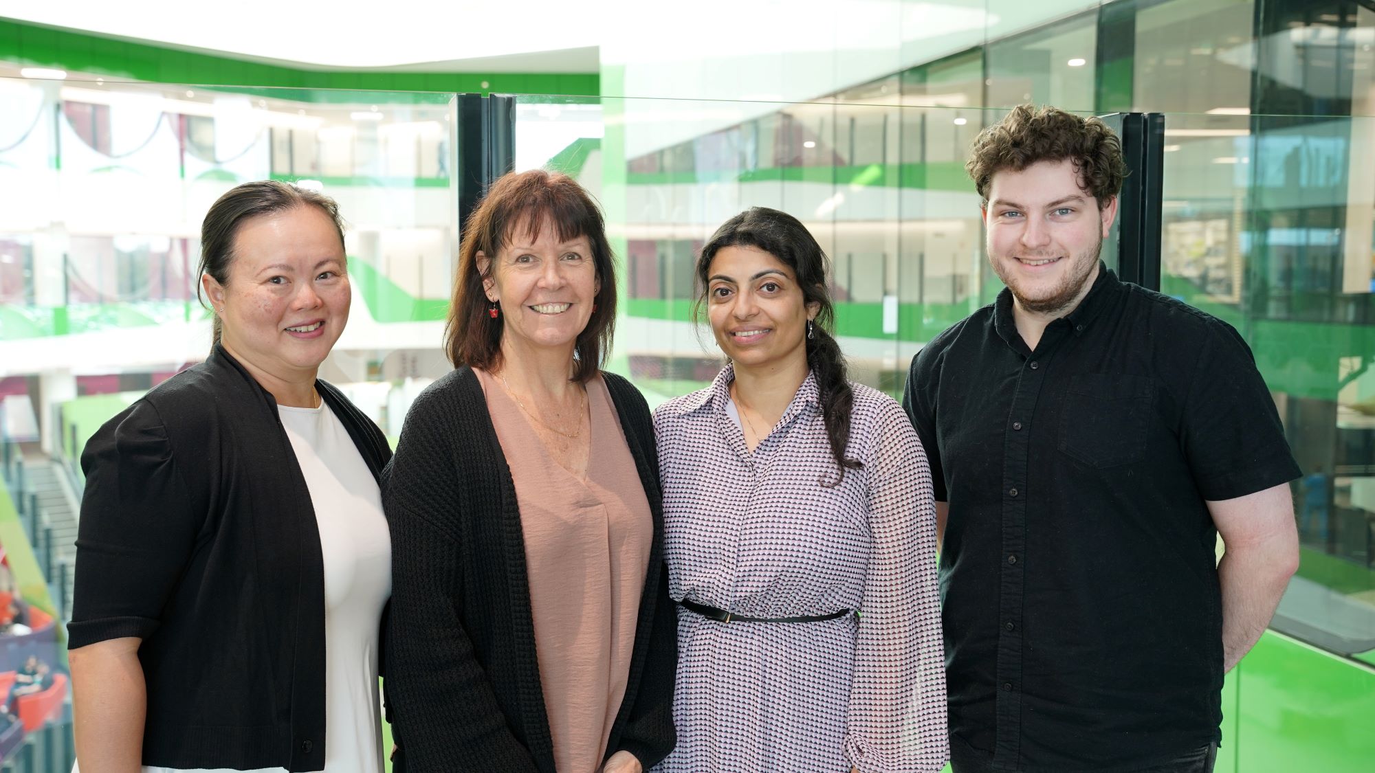 Meet the team: Dr Wendy Chan She Ping-Delfos, Julie Dart, Dr Mary Abraham and Peter Delaney